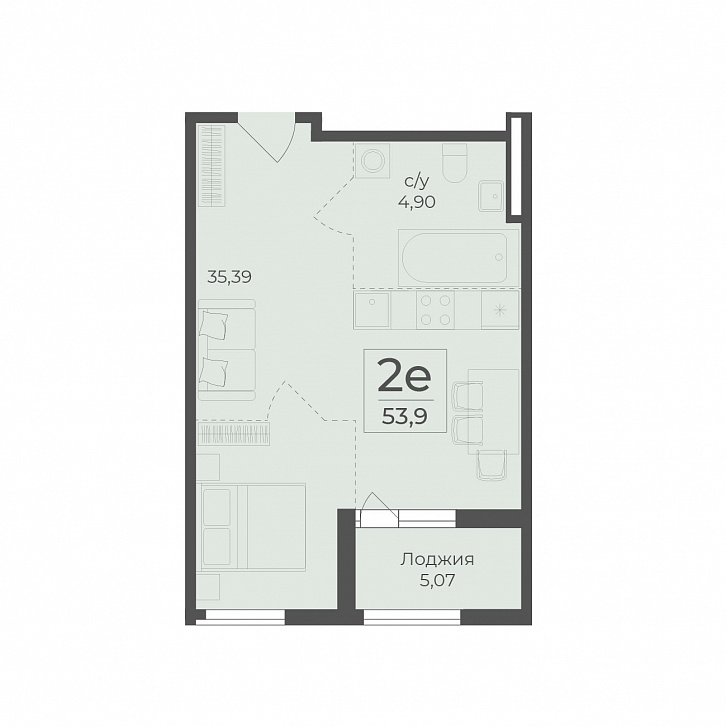 Помещение 0000036715 (Botanica; ) планировка