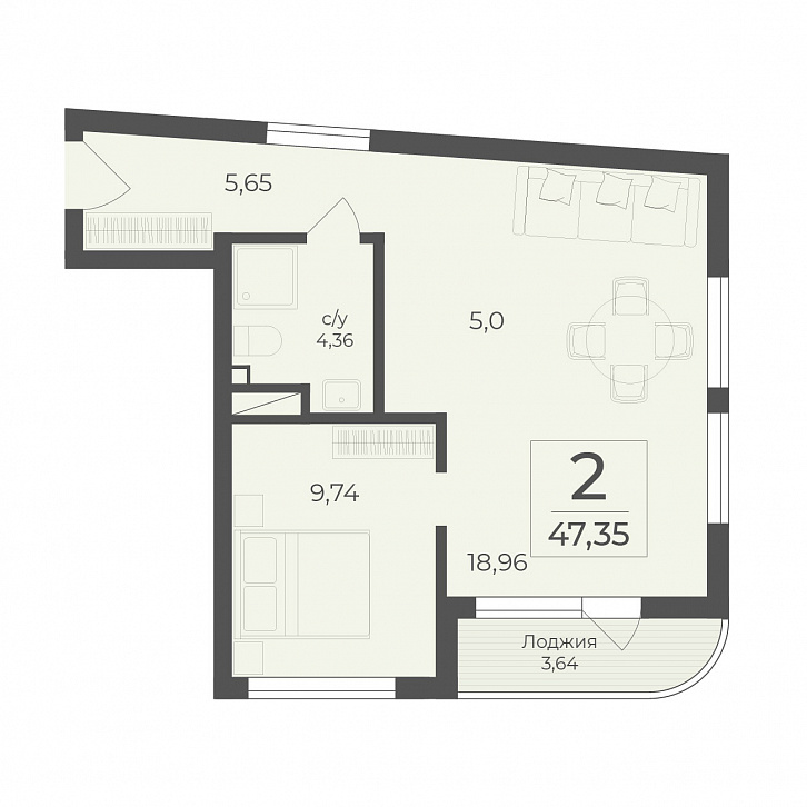 Помещение 0000041391 (Чайка) планировка