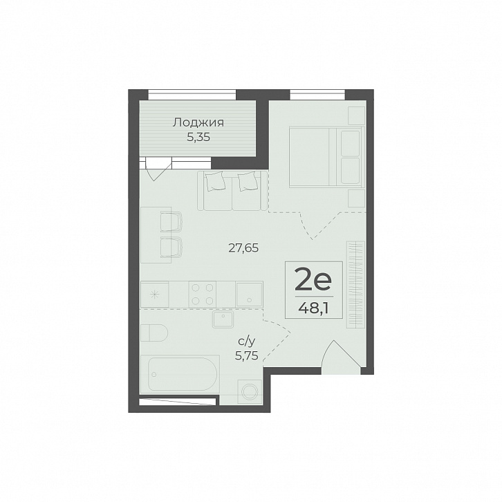 Помещение 0000036523 (Botanica; ) планировка