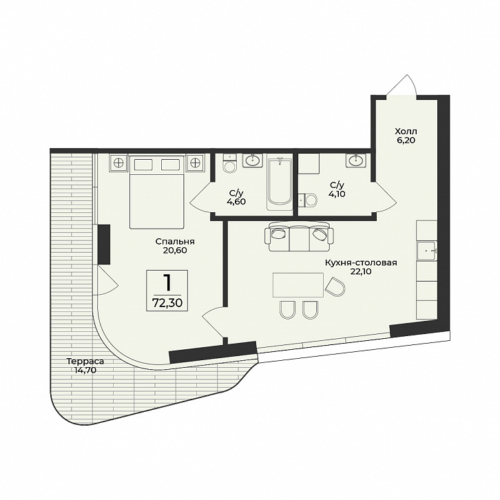 Помещение 0000050592 (Нега) планировка