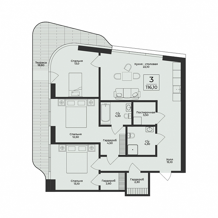 Помещение 0000050624 (Нега) планировка
