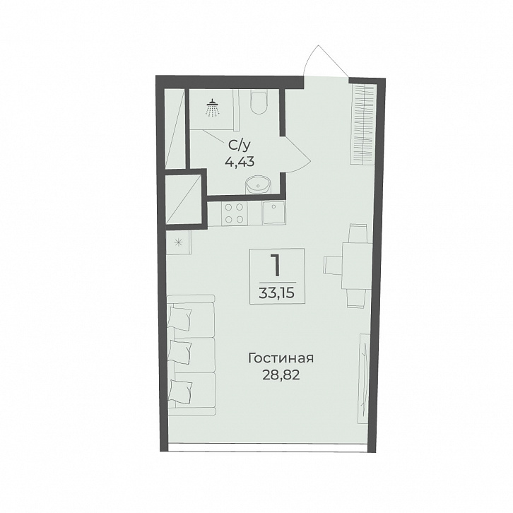 Помещение 0000044888 (Тамерун) планировка