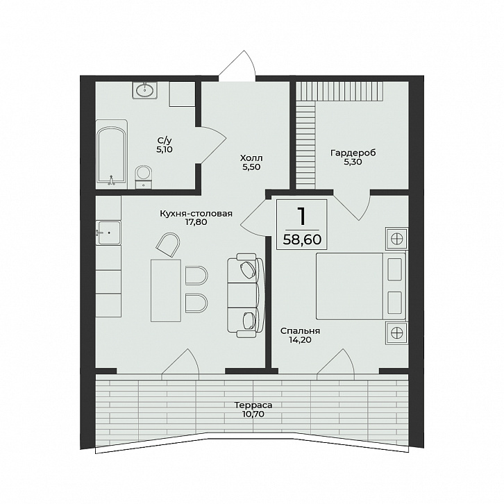 Помещение 0000050536 (Нега; ) планировка