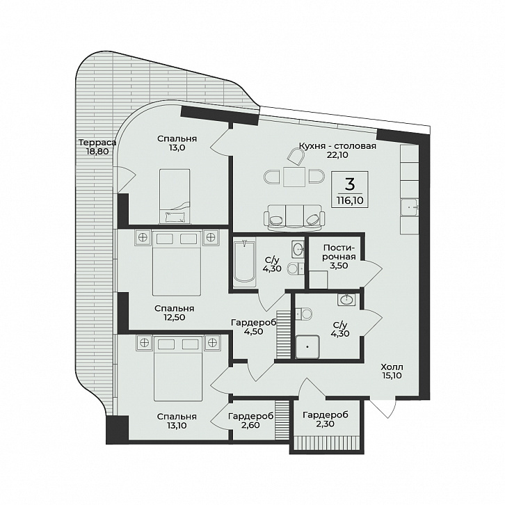 Помещение 0000050569 (Нега) планировка