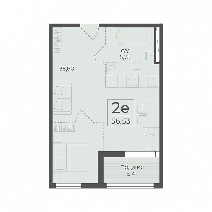 Помещение 0000036398 (Botanica) планировка