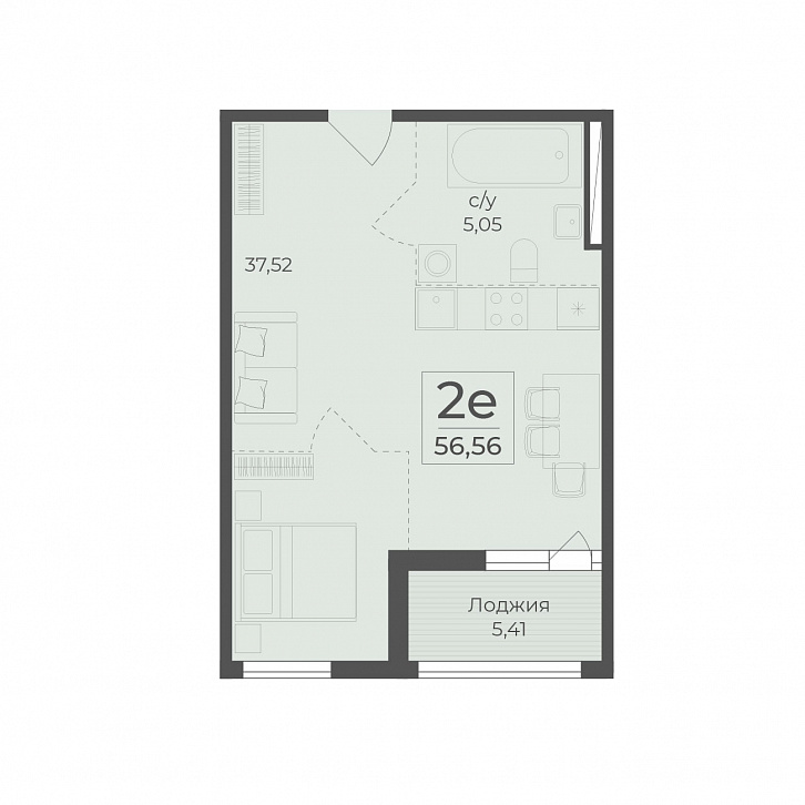 Помещение 0000036737 (Botanica; ) планировка