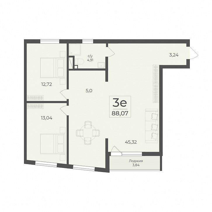 Помещение 0000041370 (Чайка; ) планировка