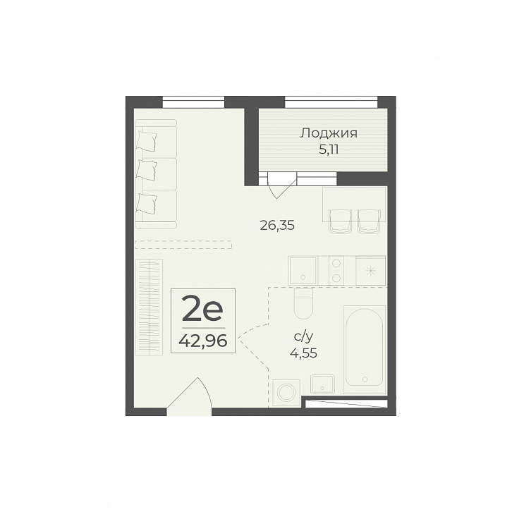 Помещение 0000036424 (Botanica; ) планировка