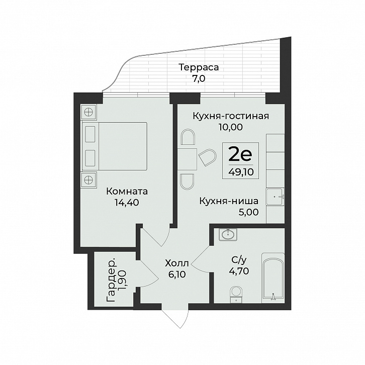 Помещение 0000046824 (Нега) планировка