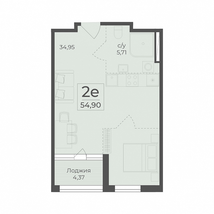 Помещение 0000036492 (Botanica; ) планировка