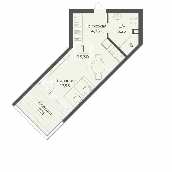 Помещение 0000045119 (Тамерун) планировка