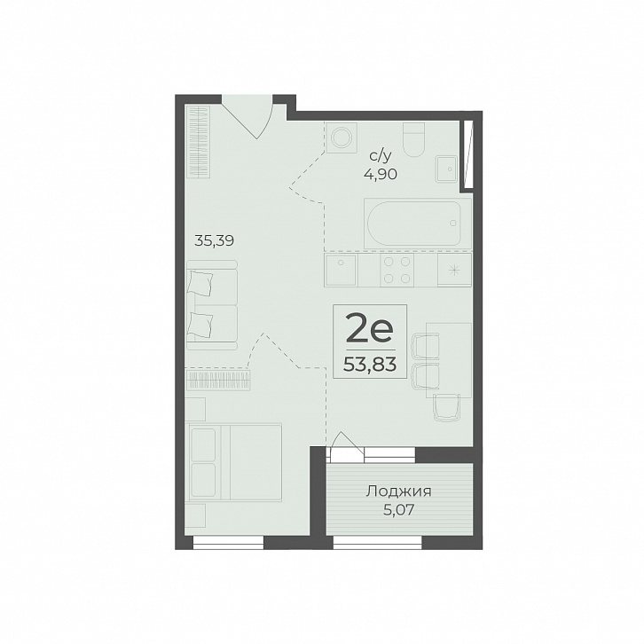 Помещение 0000036819 (Botanica; ) планировка