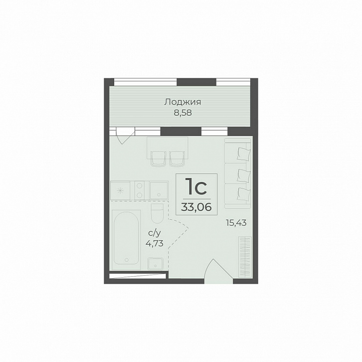 Помещение 0000036536 (Botanica; ) планировка