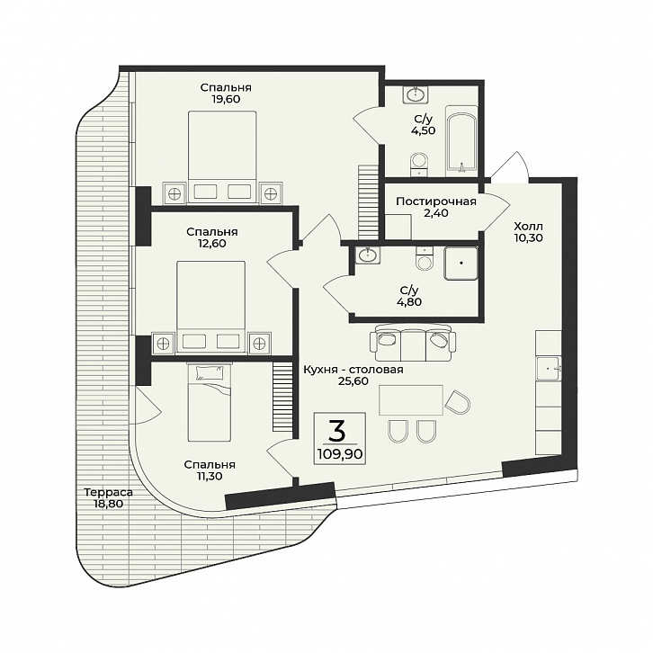 Помещение 0000050568 (Нега) планировка