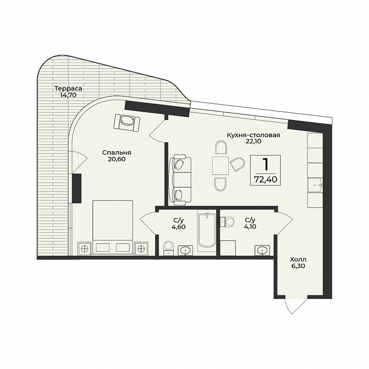 Помещение 0000050603 (Нега) планировка