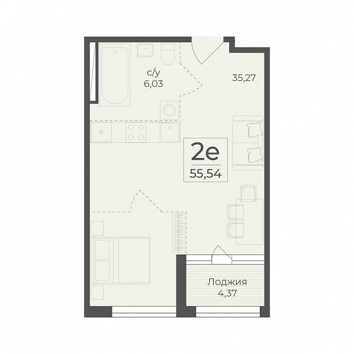 Помещение 0000036466 (Botanica; ) планировка