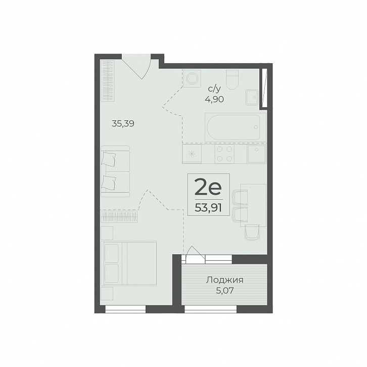 Помещение 0000036604 (Botanica; ) планировка